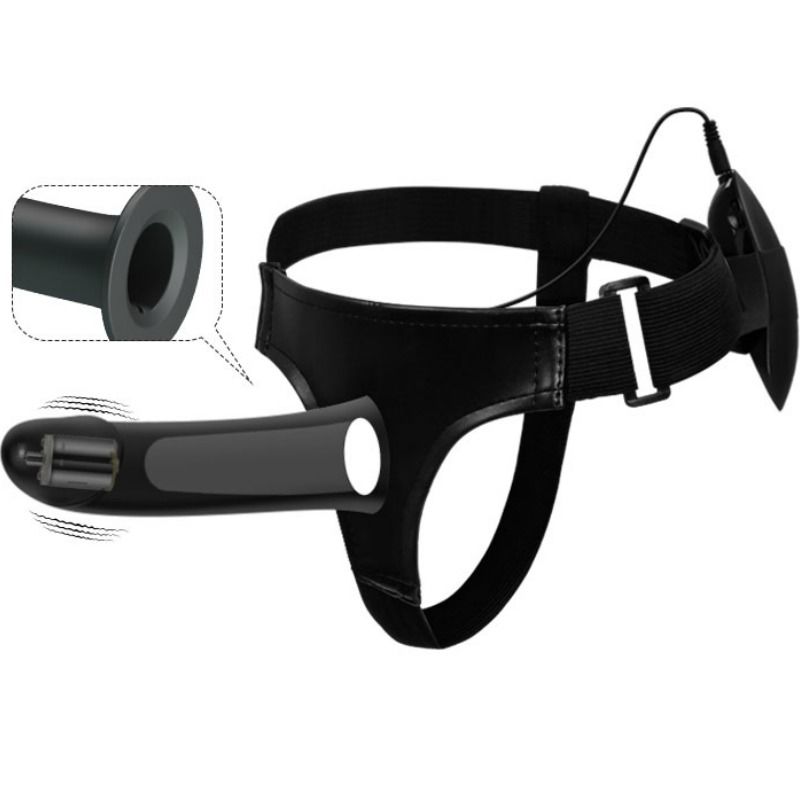 Harness Pretty Love Vito Strap On With Hollow Dildo And Vibration 17 3 Cm