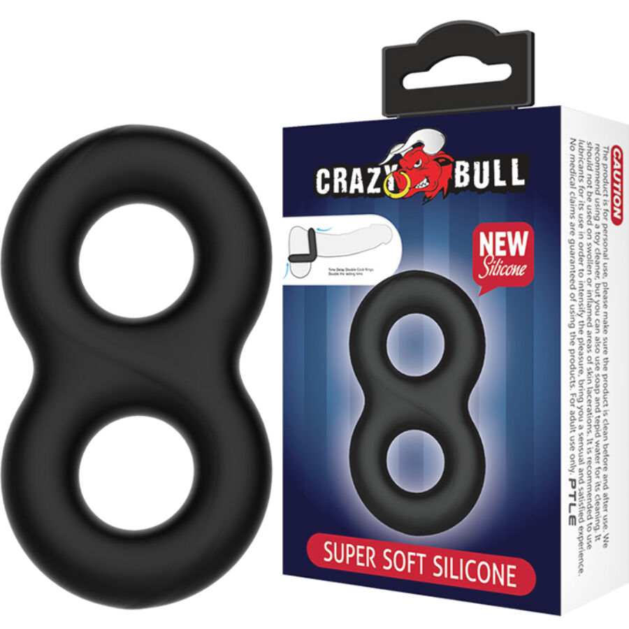 Crazy Bull Double Infinity Silicone Ring - 2