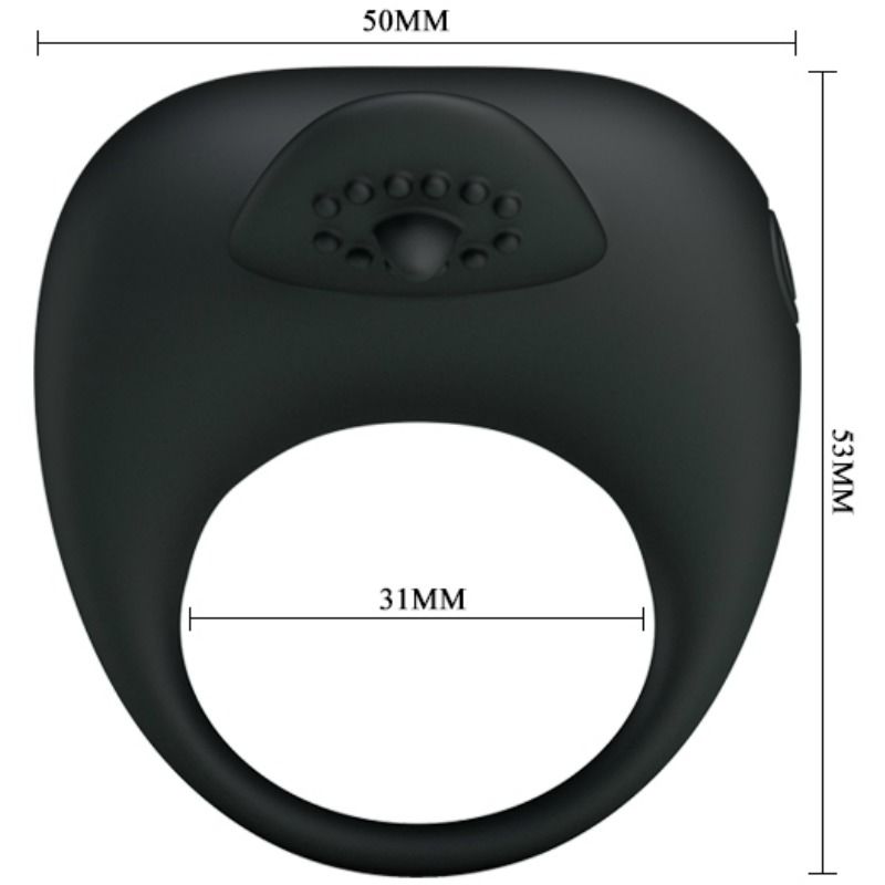 For Him Pretty Love Vibrating Ring With Tongue - 5
