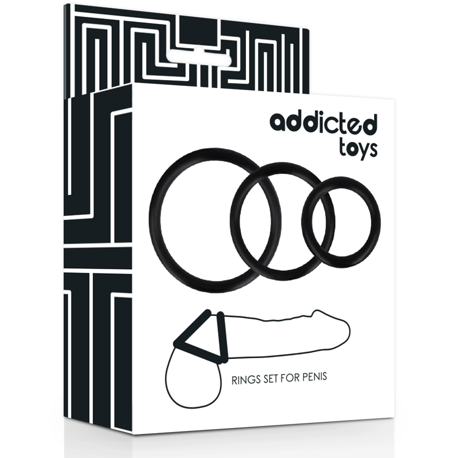 Addicted Toys Rings Set For Penis - 3