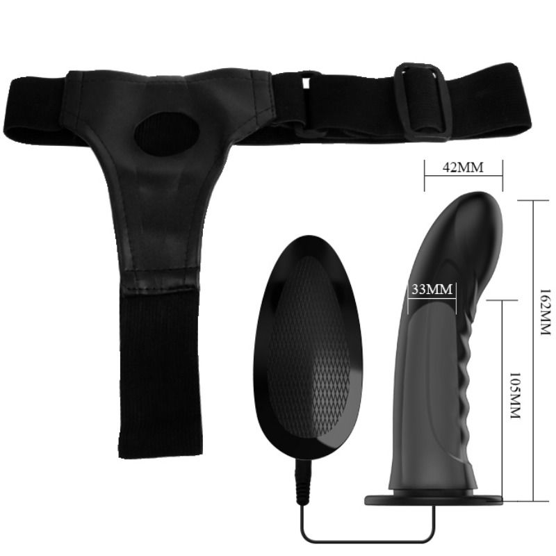 Harness Pretty Love Marvin Strap On With Vibration And Hollow Dildo - 5