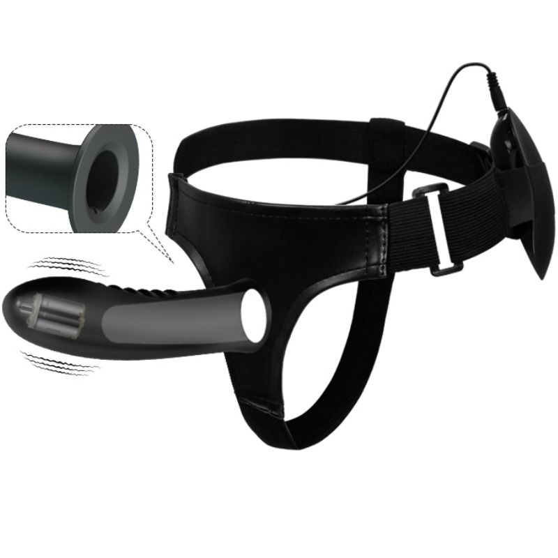 Harness Pretty Love Myron Strap On With Vibration And Hollow Dildo - 5