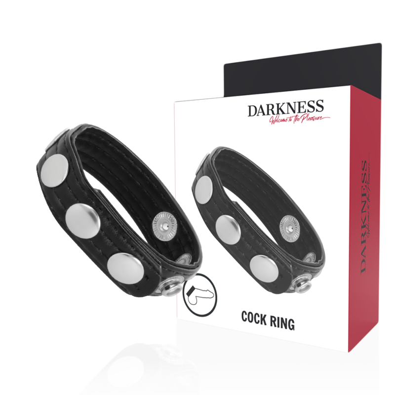 Darkness Sensations Leather Erection Ring