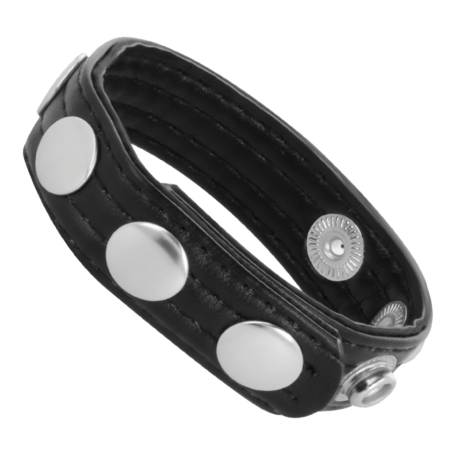 Darkness Sensations Leather Erection Ring - 2
