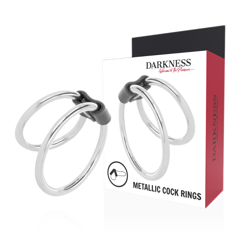 Darkness Sensations Double Metal Penis Ring