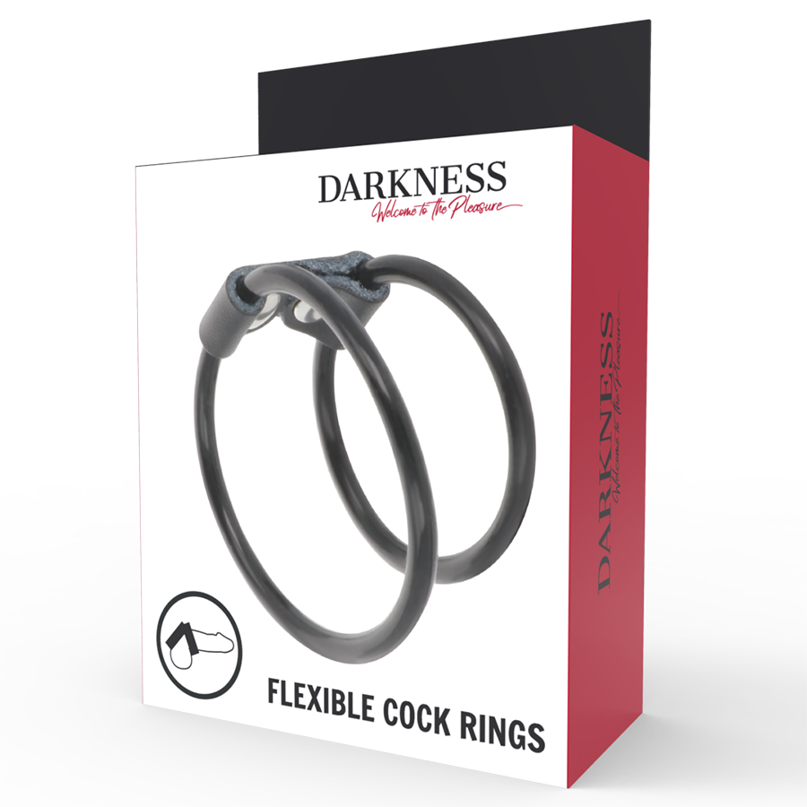 Darkness Sensations Double Flexible Penis Ring - 4