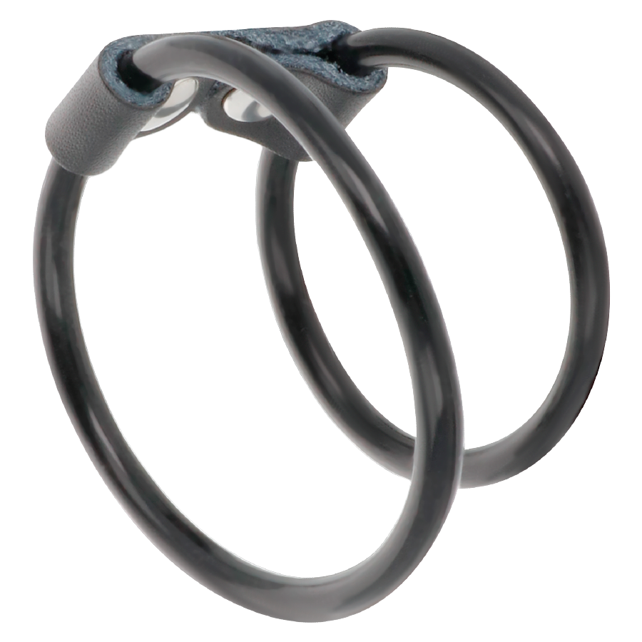 Darkness Sensations Double Flexible Penis Ring - 2
