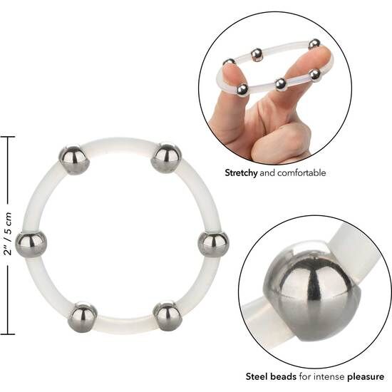 Calexotics Steel Beaded Silicone Ring - 4