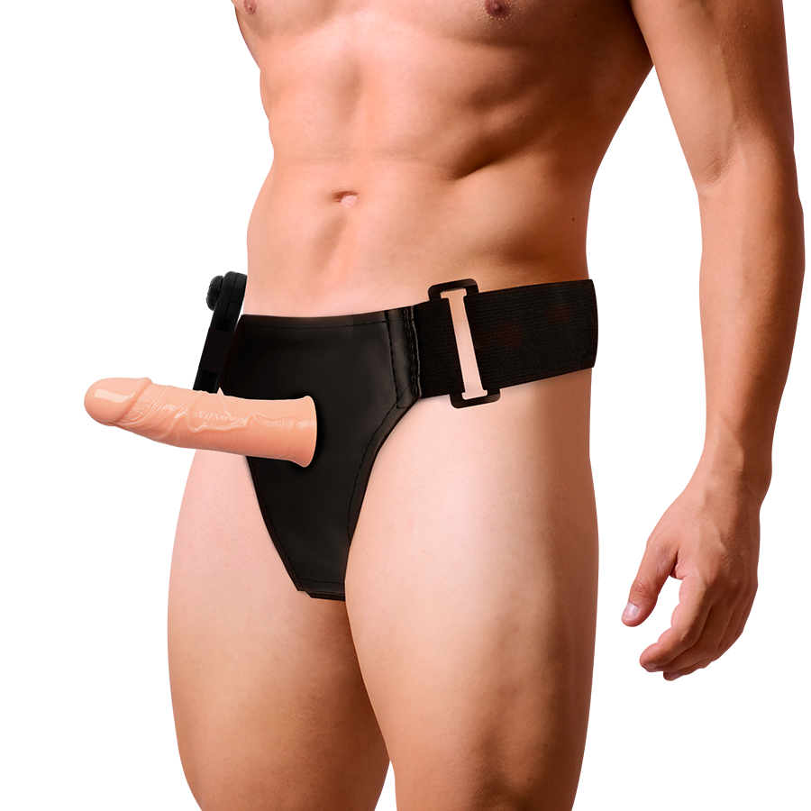 Harness Attraction Gregory Hollow Rnes With Vibrator 16 5 Cm O 4 3 Cm