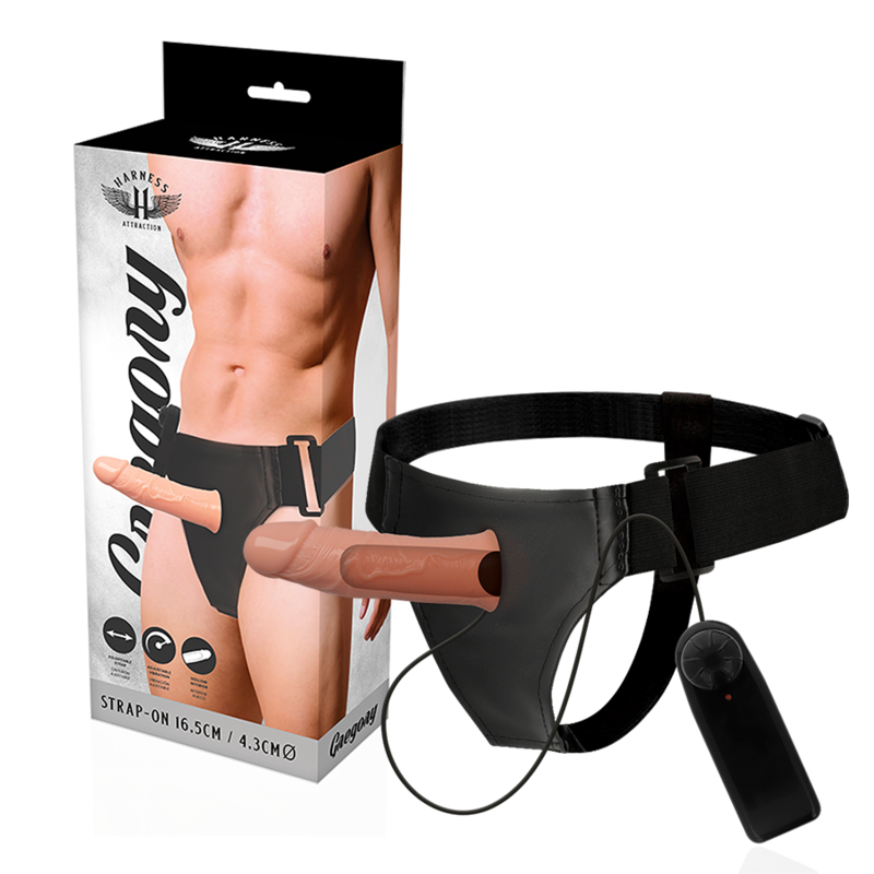 Harness Attraction Gregory Hollow Rnes With Vibrator 16 5 Cm O 4 3 Cm - 2