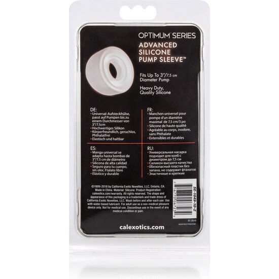 Calexotics Adv Silicone Pump Sleeve Transparent - 4