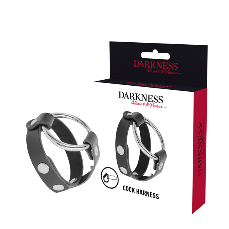 Darkness Bondage BDSM Cock And Testicle Ring