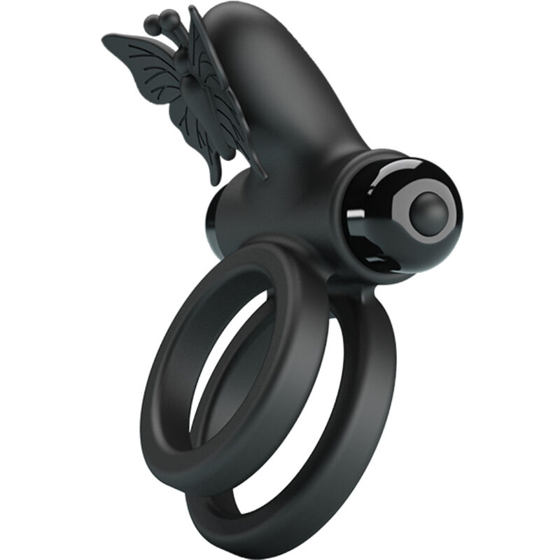 For Him Pretty Love Double Vibrating Ring With Stimulator - 5