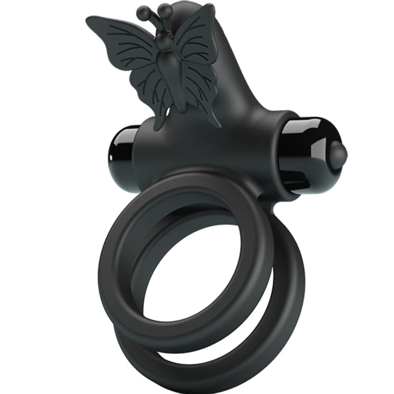 For Him Pretty Love Double Vibrating Ring With Stimulator