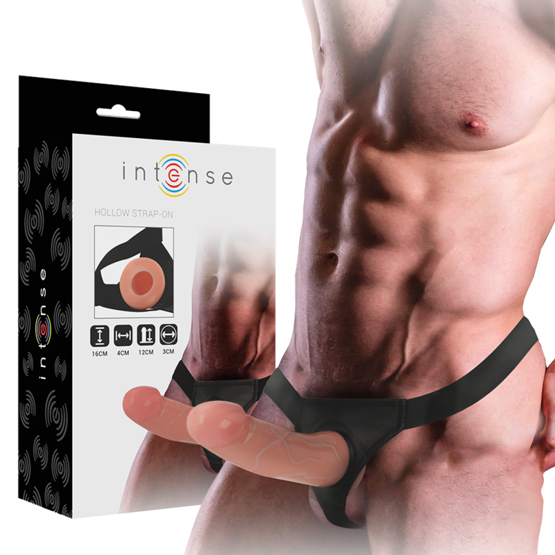 Intense For Him Hollow Harness With Dildo 16 X 3 Cm