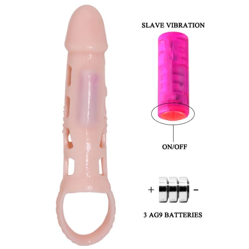 For Him Pretty Love Harrison Penis Extender Cover With Vibration And Strap 13 5 Cm - 5