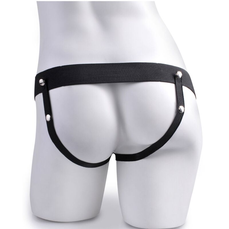Fetish Fantasy Adjustable Harness Remote Control Realistic Penis With Rechargeable Testicles And Vibrator 15 CM - 5