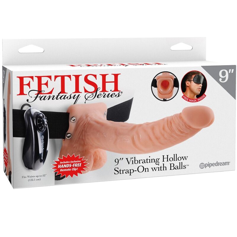 Fetish Fantasy Adjustable Harness Remote Control Realistic Penis With Testicles 23 CM - 5