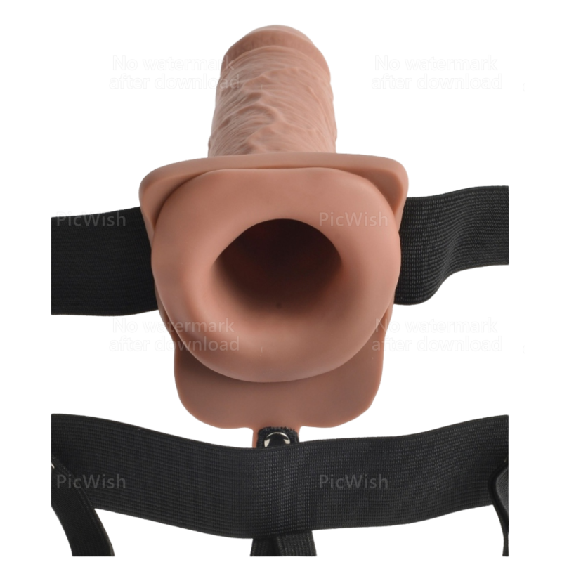Fetish Fantasy Adjustable Harness Realistic Penis With Balls Rechargeable And Vibrator 17 8 CM - 3
