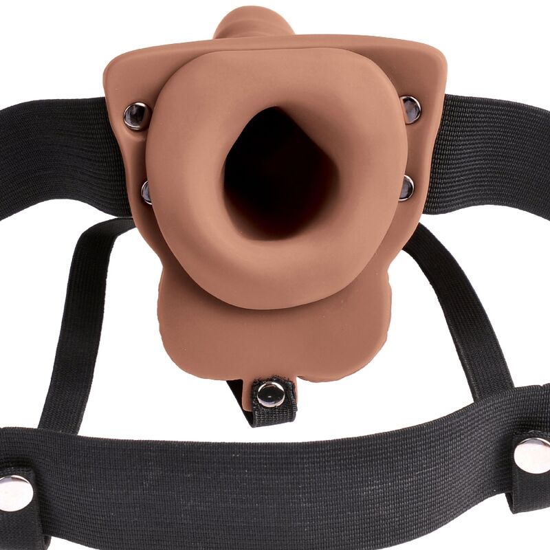 Fetish Fantasy Adjustable Harness Realistic Penis With Rechargeable Testicles And Vibrator 15 Cm