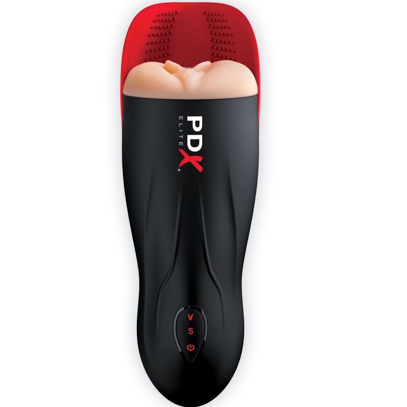 Pdx Elite Stroker Fuck O Matic Vagina Double Vibration Penis Testicles - 2