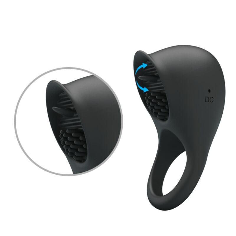 For Him Pretty Love Vibrating Penis Ring With Tongue - 5