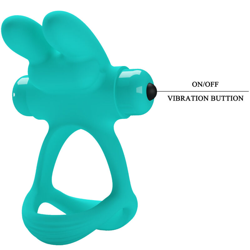 For Him Pretty Love Dante Rabbit Vibrator Ring - 5