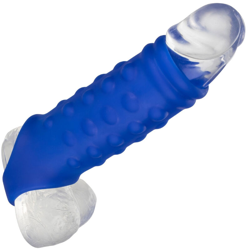 Calexotics Admiral Beaded Penis Cover Liquid Silicone - 5