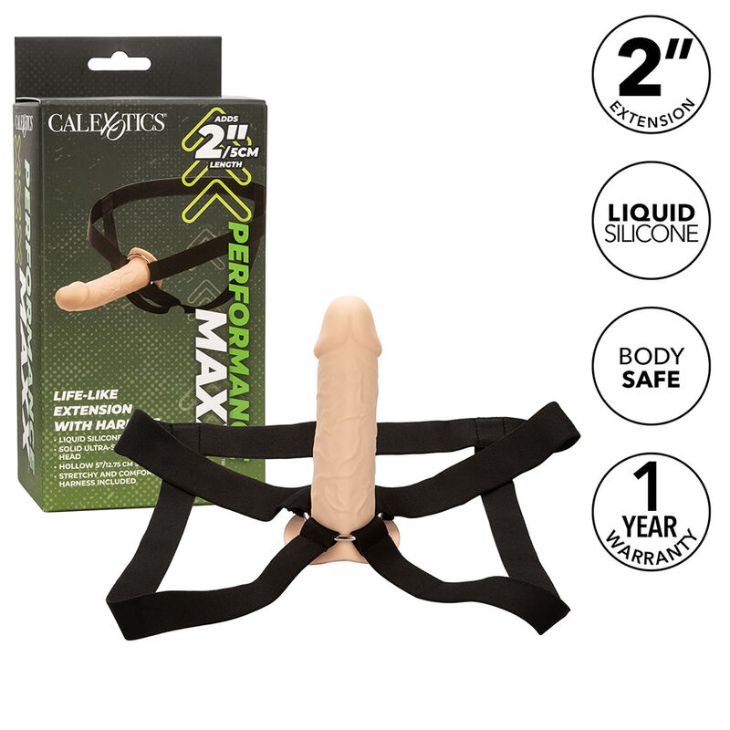 Calexotics Performance Maxx Life Like Extension With Harness Light Skin - 2