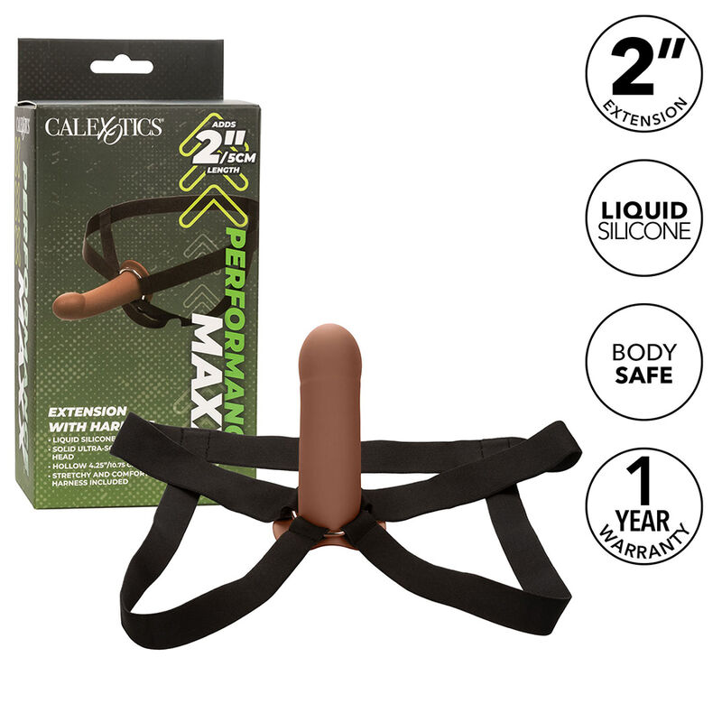 Calexotics Performance Maxx Extension With Harness Brown Skin - 2