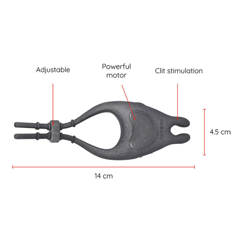 Oninder Pampa Rechargeable Adjustable Vibrator Ring With Clitoris Stimulator 10 Speed Free APP - 4