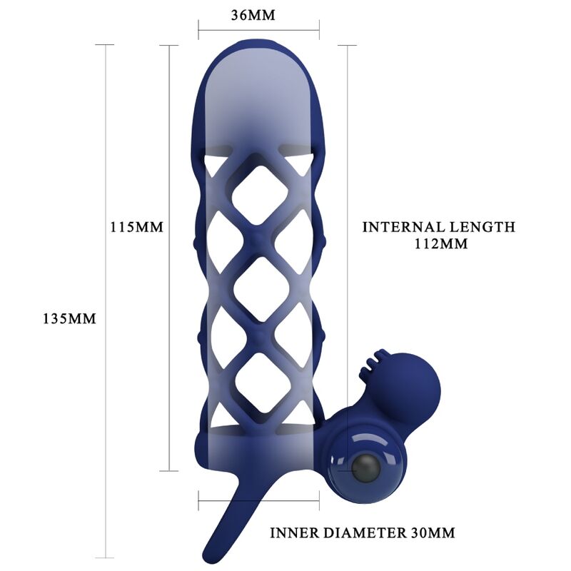 For Him Pretty Love Giann Vibrator Ring With Silicone Sheath - 4