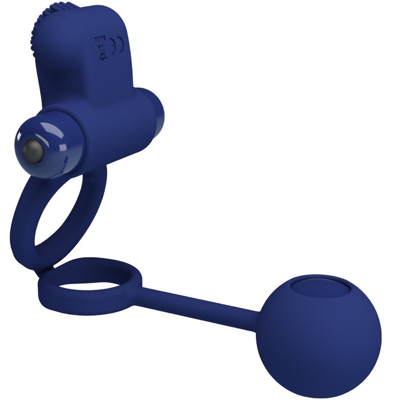 For Him Pretty Love Remington Double Vibrating Ring With Plug - 3