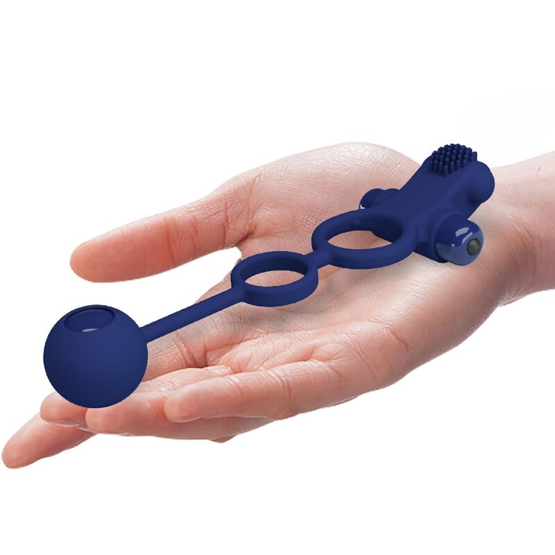 For Him Pretty Love Remington Double Vibrating Ring With Plug - 5