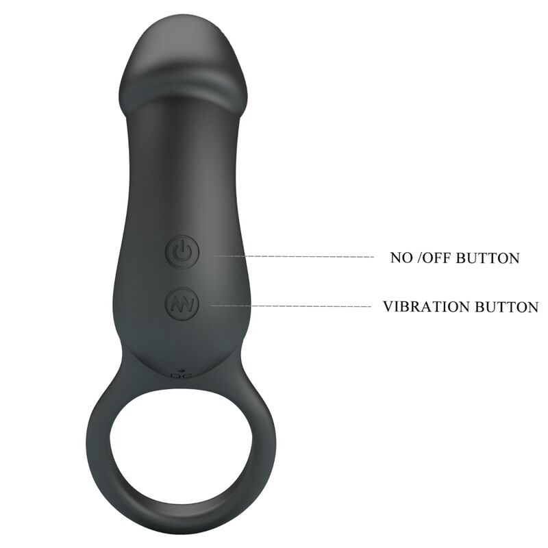 For Him Pretty Love Trae Vibrating Ring With Stimulator - 5