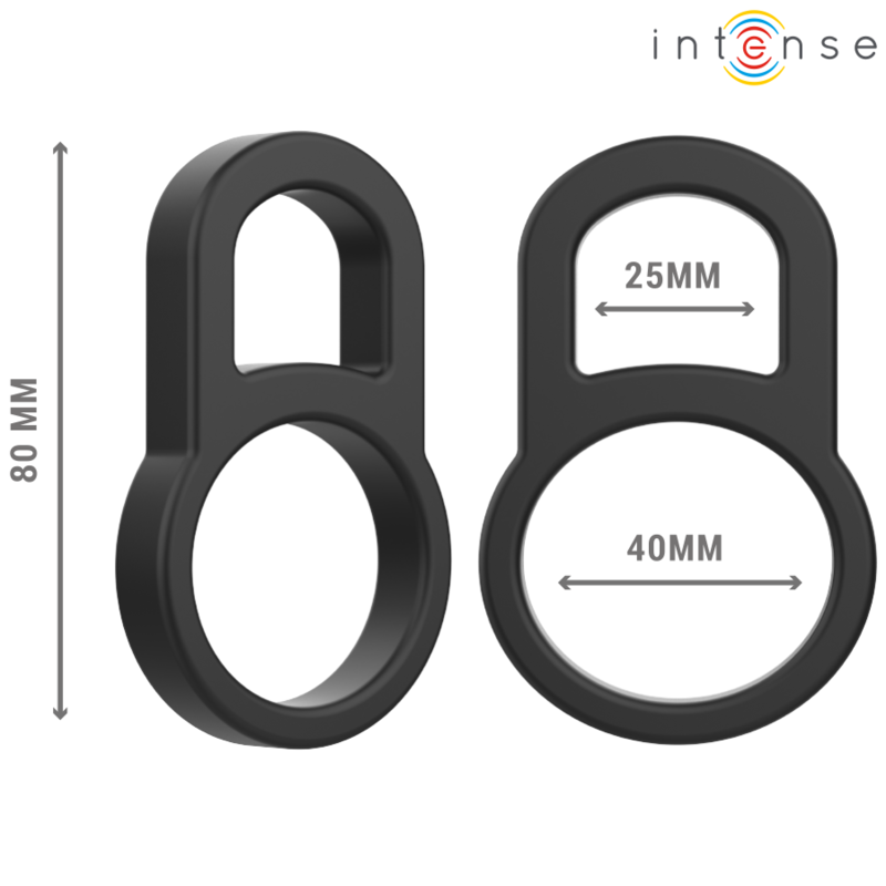 Intense For Him Bobby Double Silicone Penis Ring - 3