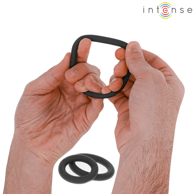 Intense For Him Hugh 3 Basic Silicone Penis Rings - 4