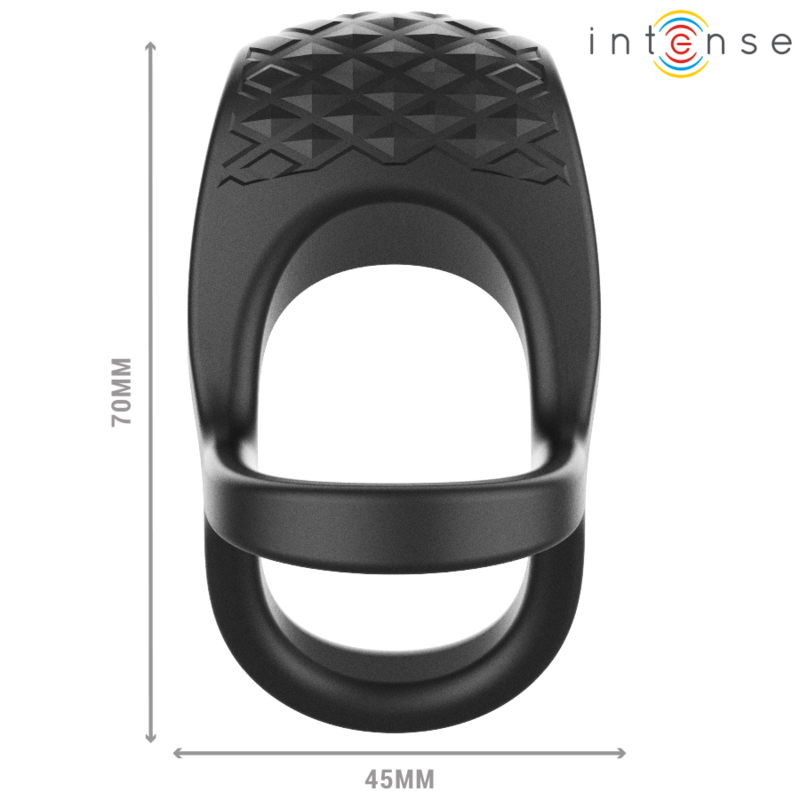Intense For Him Alex Vibrator Double Penis Ring 10 Vibrations - 4