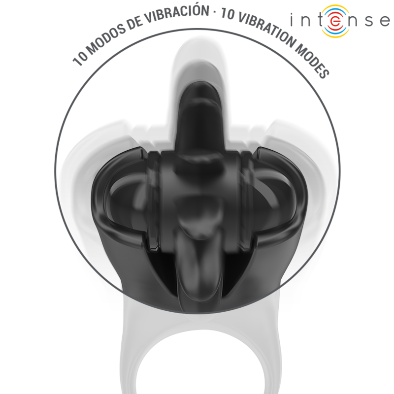 Intense For Him Mabel Vibrating Ring 10 Vibrations With Clitoris Stimulator - 4