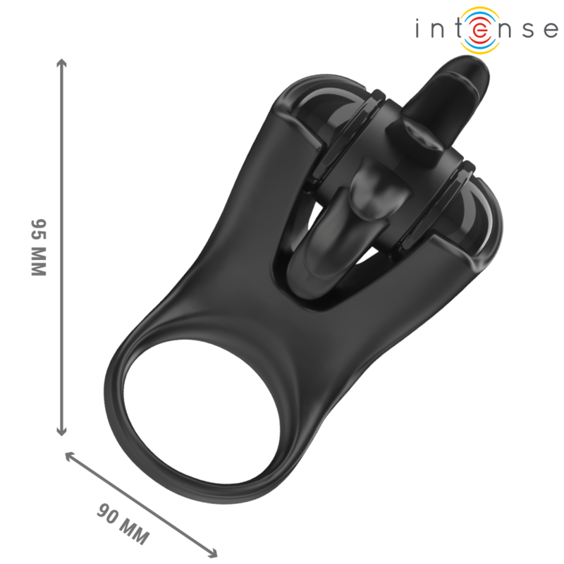 Intense For Him Mabel Vibrating Ring 10 Vibrations With Clitoris Stimulator - 5