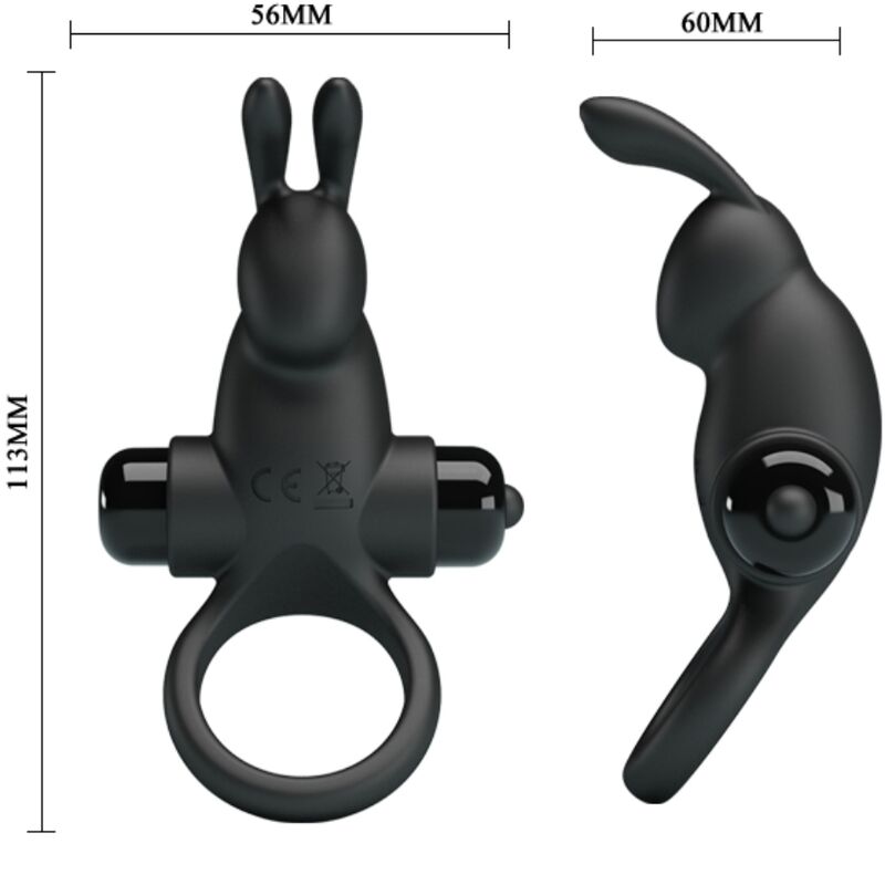 For Him Pretty Love Vibrating Ring Rabbit Clitoris Stimulator 10 Vibrations - 3