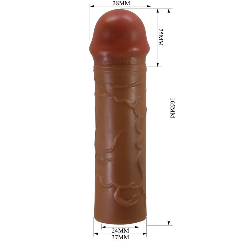 For Him Pretty Love Nile Penis Sleeve With 2 5 Cm Extension Mulatto - 5