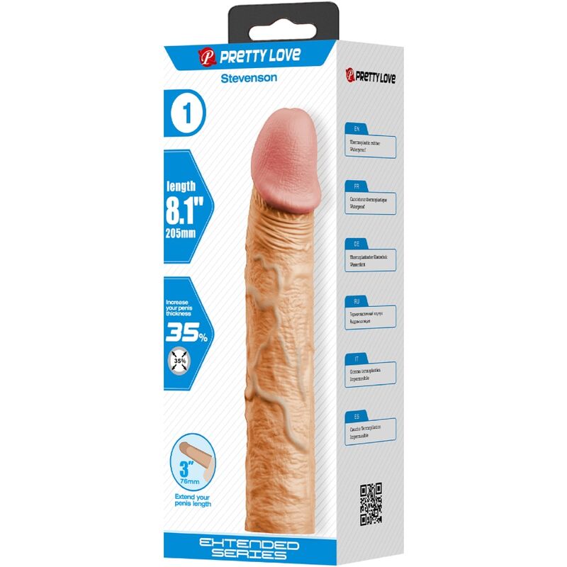 For Him Pretty Love Stevenson Penis Sleeve With 7 6 Cm Extension - 5