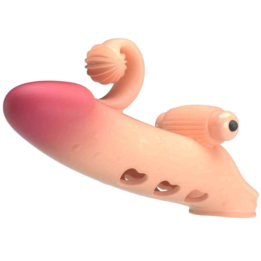 Romance Vibrating Penis Sleeve Natural - 5