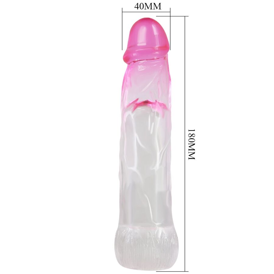 For Him Pretty Love Neron Realistic 6 Cm Enlargement Sheath For Penis - 4