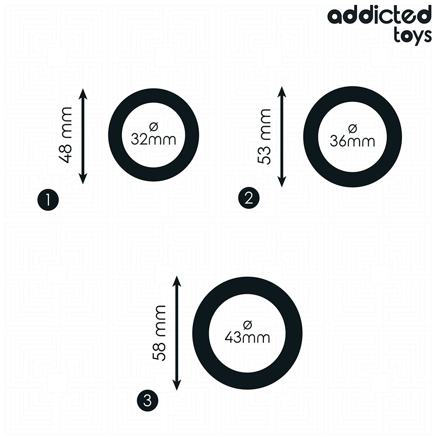 Addicted Toys OF Silicone Rings Set - 5