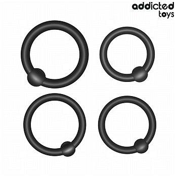 Addicted Toys Of Pressure Silicone Rings Set