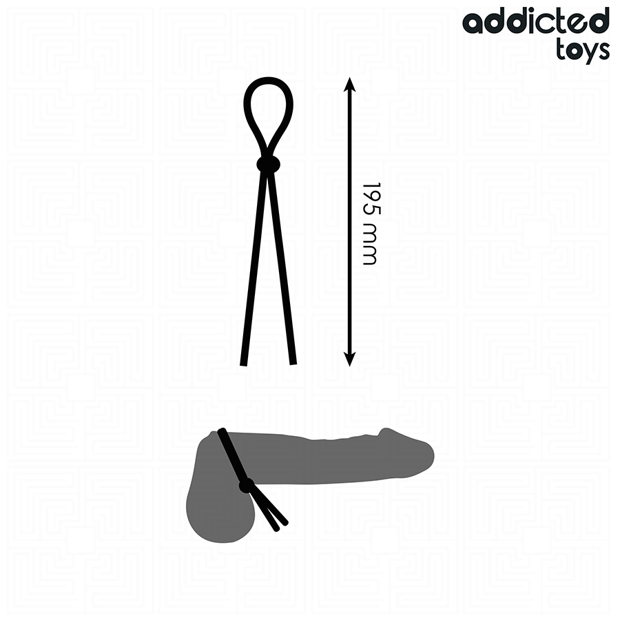 Addicted Toys Silicone Rope For The Single Loop Penis - 5