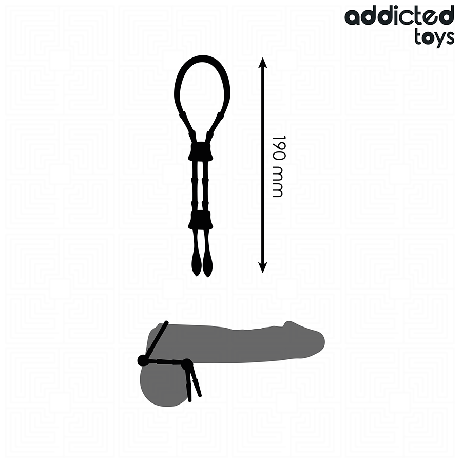 Addicted Toys Adjustable Silicone Rope For The Penis - 5