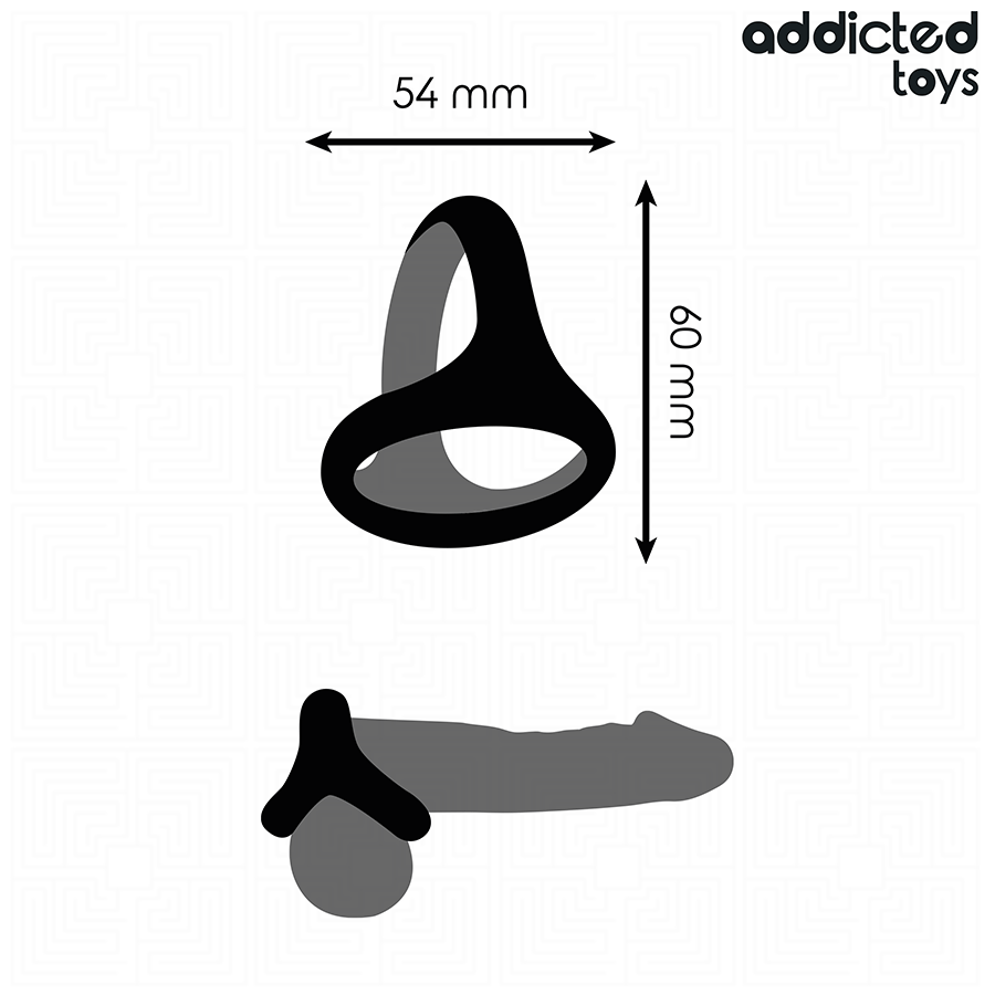 Addicted Toys Thick Triple Penis Ring - 5